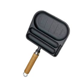 Household Cast Iron Roasting Sausage Skillet for Breakfast (Type: Style C, Color: As pic show)
